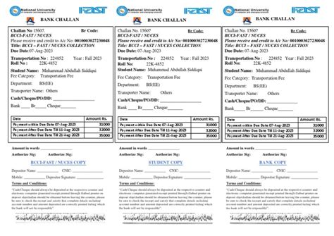Fall 2023 Fee Challans for UG Students .